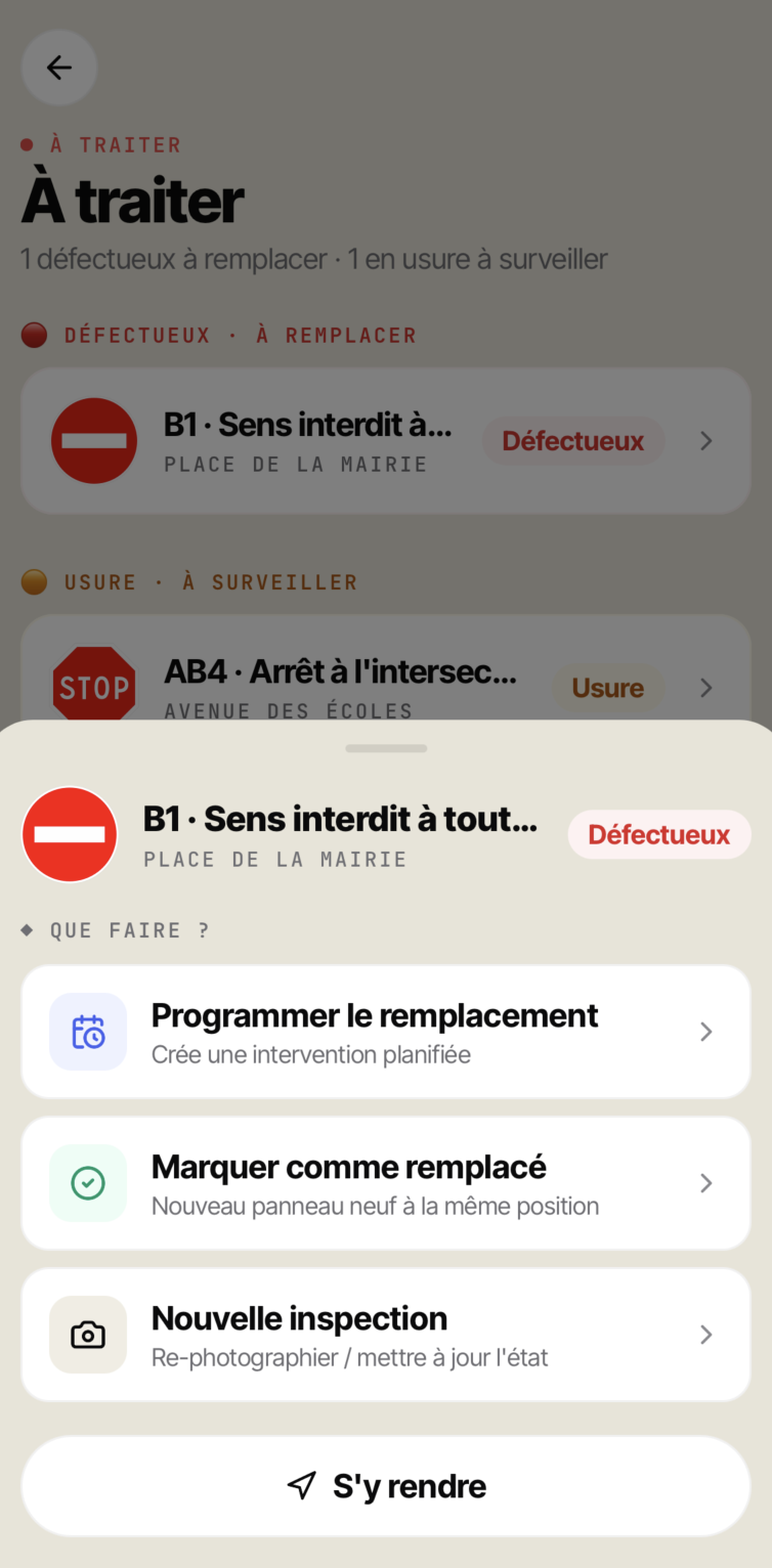 App Signaltek — À traiter