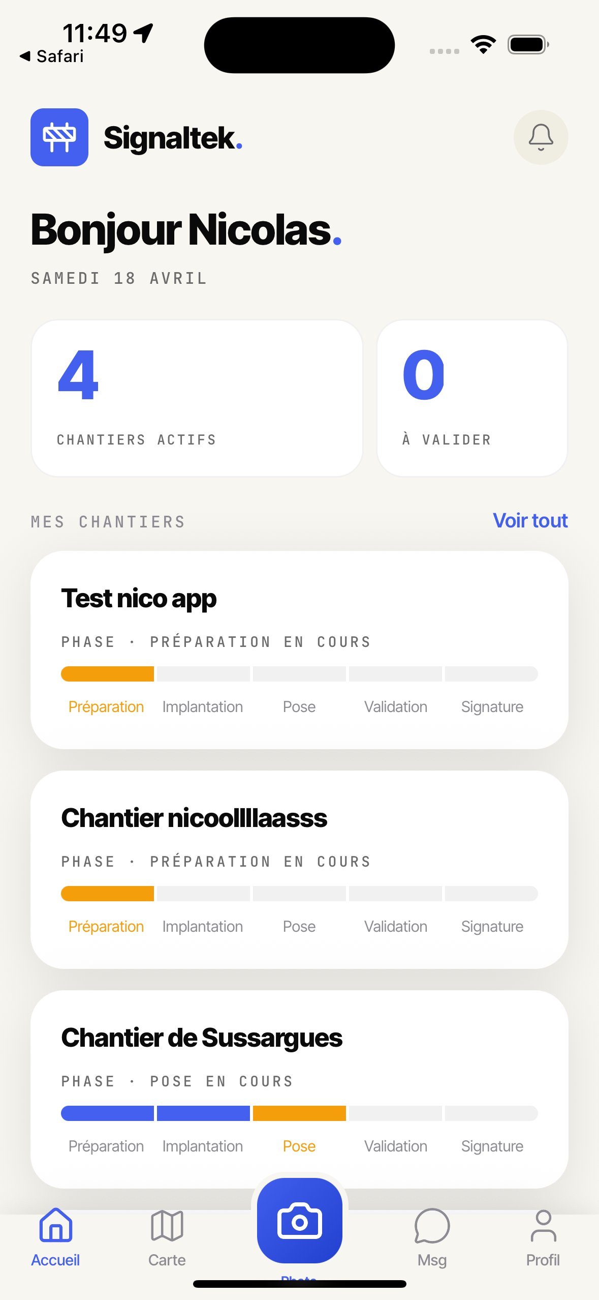 App Signaltek — Responsable